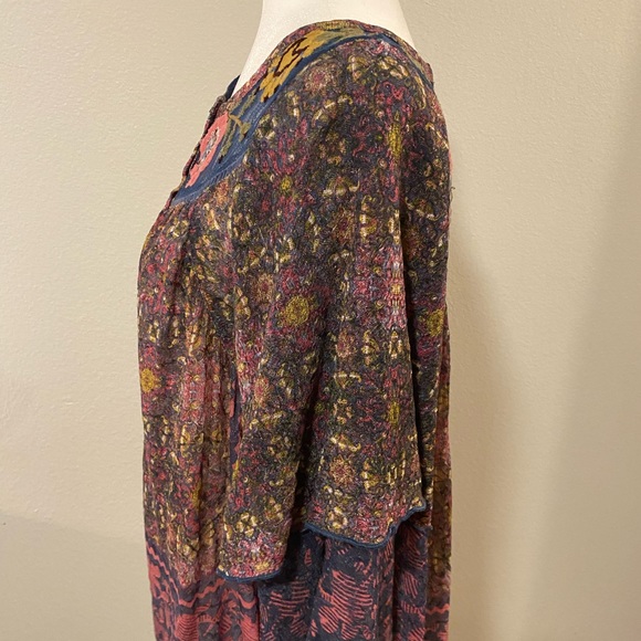 Anthropologie Postmark Ciutadella Embroidered Floral Top - Picture 6 of 15